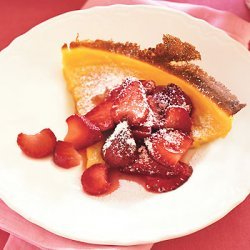 Puffed Pancake with Strawberries recipe