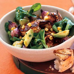 Grilled Shrimp Salad with Corn and Avocado recipe