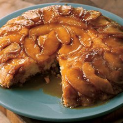 Upside-Down Butterscotch Apple Sour Cream Cake recipe