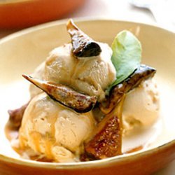 Dulce de Leche Ice Cream with Honey-Orange Roasted Figs recipe
