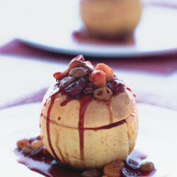 Baked Apples with Cranberries, Raisins, and Apricots recipe