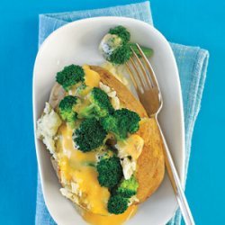 Broccoli and Cheese-Stuffed Baked Potatoes recipe