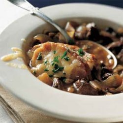 French Onion Soup with Beef and Barley recipe