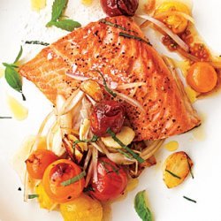 Arctic Char with Blistered Cherry Tomatoes recipe