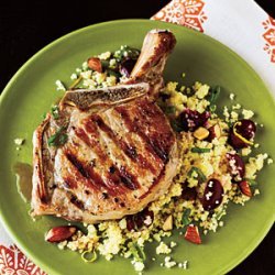 Pork Chops with Cherry Couscous recipe