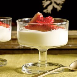Lavender-Scented Strawberries with Honey Cream recipe