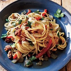 Pasta with Anchovy-Walnut Sauce recipe