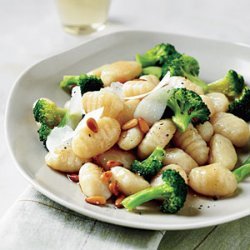 Browned Butter Gnocchi with Broccoli and Nuts recipe