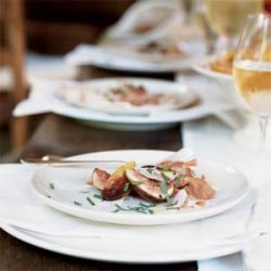 Figs and Prosciutto with Mint and Shaved Parmigiano-Reggiano recipe