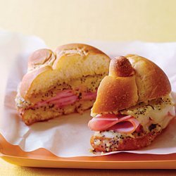 Toasted Ham and Poppy Seed Sandwiches recipe