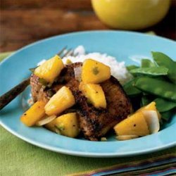 Skillet Pork and Warm Pineapple Salsa recipe