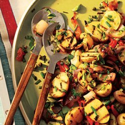 Lemony Grilled Potato Salad recipe