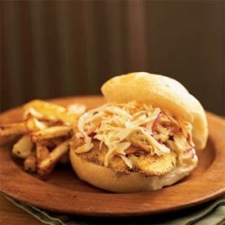 Ozark Catfish Sandwich with Warm Pan Slaw recipe