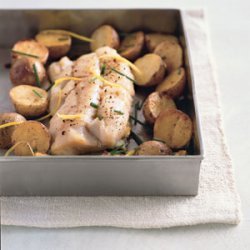 Roast Cod with Crisp Potatoes recipe