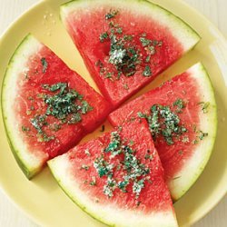 Watermelon Slices with Mint and Lime recipe