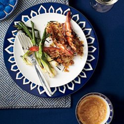 Grilled Jumbo Shrimp with Kimchi-Miso Butter recipe