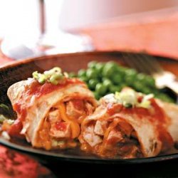 Baked Chicken Chimichangas recipe