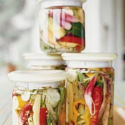 Spicy Pickled Summer Vegetables recipe