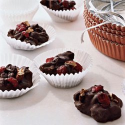 Chocolate, Fruit, and Nut Clusters recipe