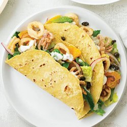 Mediterranean Calamari Tacos recipe