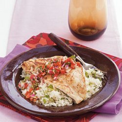 Pan-Seared Grouper with Sweet Ginger Relish recipe