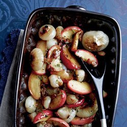 Cipollini and Apples with Bacon recipe