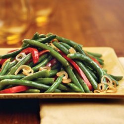 Green Beans With Shallots and Red Pepper recipe