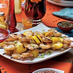 Chai-Brined Shrimp Skewers recipe
