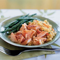 Quick-Cured Sake Salmon with Quinoa recipe