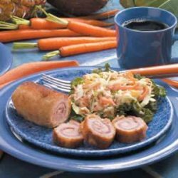 Breaded Pork Roll-ups recipe