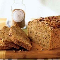 Zucchini-Pecan Flaxseed Bread recipe