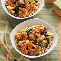 Stir-Fried Shrimp and Bok Choy recipe