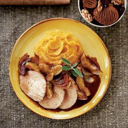 Caramelized Pork Loin with Apples recipe