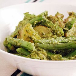 Green Beans and Potatoes Tossed with Pesto recipe