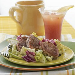 Warm Pork Salad with Apples recipe