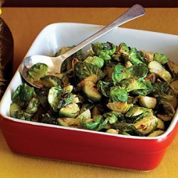 Warm Brussels Sprout Leaves with Toasted Garlic and Lemon recipe