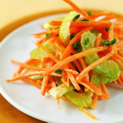 Carrot-Celery Slaw with Yogurt Dressing recipe
