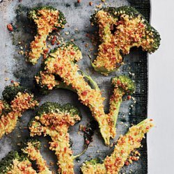 Flash-Roasted Broccoli with Spicy Crumbs recipe