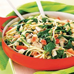 Wilted-Spinach Spaghetti recipe