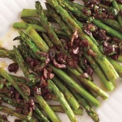 Roasted Asparagus With Olive Vinaigrette recipe