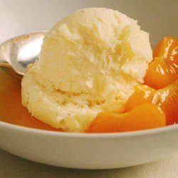 White Chocolate Sorbet with Warm Clementine Sauce recipe