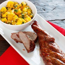 Skinnytaste.com Sweet and Fiery Pork Tenderloin with Mango Salsa recipe