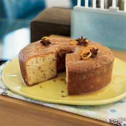 Pear-Walnut Cake with Honey-Orange Syrup recipe