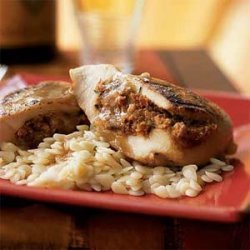 Chicken Breasts Stuffed with Goat Cheese and Sun-Dried Tomatoes recipe
