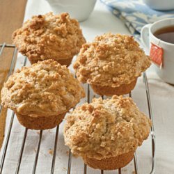 Applesauce Muffins with Cinnamon Streusel Topping recipe