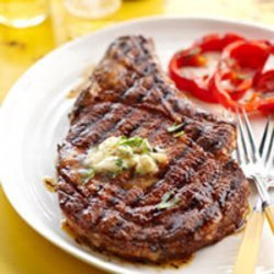 Cowboy Steak with Whiskey Butter recipe