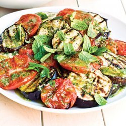 Grilled Eggplant and Tomato Salad recipe