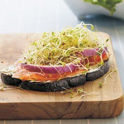 Open-Faced Smoked Salmon Sandwiches recipe