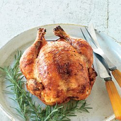 Rosemary-Brined Rotisserie Chicken recipe