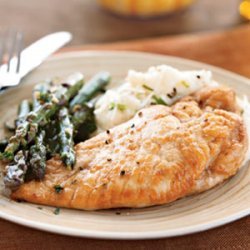 Chicken and Asparagus in White Wine Sauce recipe